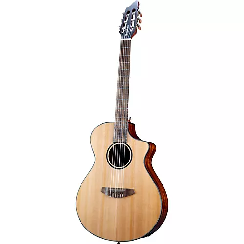 Breedlove Pursuit Exotic S CE Cedar-Myrtle Concert Acoustic-Electric Classical Guitar Natural - musicians--Friend