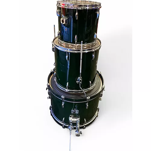 Used Pearl 3 Piece Forum Green Drum Kit Green - musicians--Friend