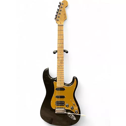 Used 2007 Fender American Deluxe Stratocaster Montego Black Solid Body Electric Guitar Montego Black - musicians--Friend