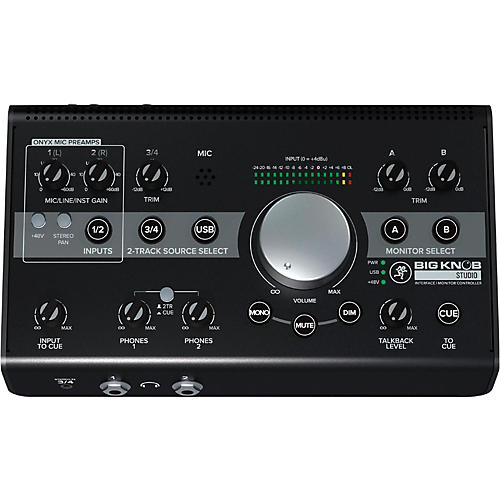 Mackie Big Knob Studio 3x2 Studio Monitor Controller and Interface - 192kHz USB I/O - musicians--Friend