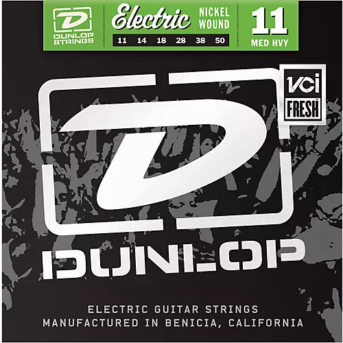 Dunlop Nickel Plated Steel Electric Guitar Strings - Medium Heavy - musicians--Friend