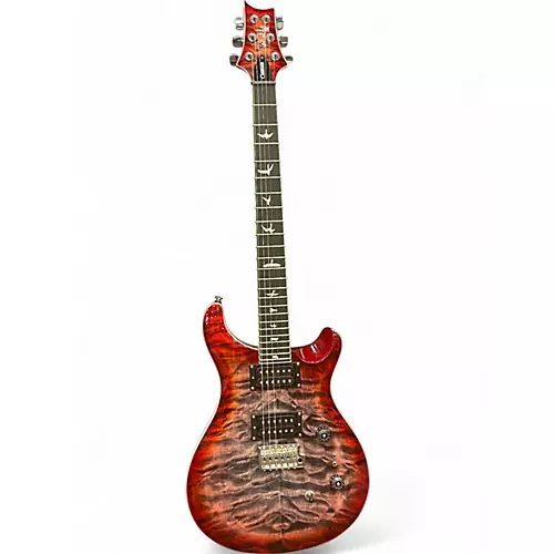 Used PRS SE CUSTOM 24-08 RED BURST Solid Body Electric Guitar RED BURST - musicians--Friend