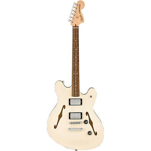 Squier Affinity Series Starcaster Deluxe Electric Guitar Olympic White - musicians--Friend