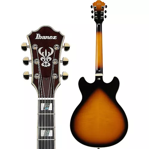 Ibanez AS113 Artstar Semi-Hollow Electric Guitar Brown Sunburst - musicians--Friend