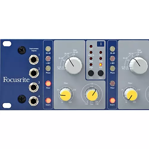 Focusrite ISA428 MKII 4-Channel Microphone Preamp - musicians--Friend