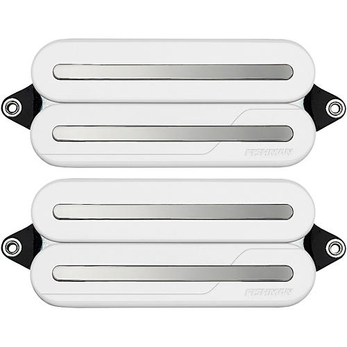 Fishman Fluence Open Core Modern Humbucker 7-String Black Nickel Blades Electric Guitar Pickup Set White - musicians--Friend