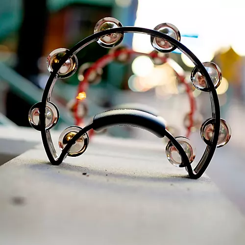 Rhythm Tech Ergonomic Tambourine Black - musicians--Friend