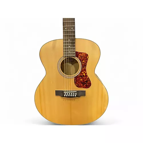 Used Guild F2512E Natural 12 String Acoustic Electric Guitar Natural - musicians--Friend