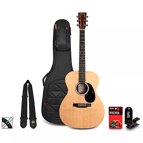 Martin X Series Special 000-X2E Spruce-Rosewood HPL Acoustic-Electric Guitar Pack Natural - musicians--Friend