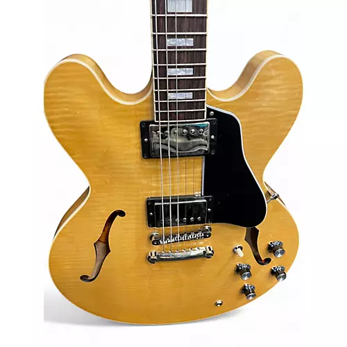 Used Gibson ES335 Figured Top Natural Hollow Body Electric Guitar Natural - musicians--Friend
