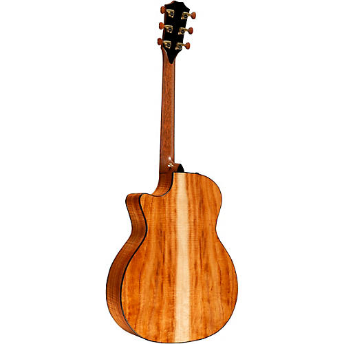 Taylor Custom All Figured AA Grade Hawaiian Koa Grand Auditorium Acoustic-Electric Guitar Natural - musicians--Friend