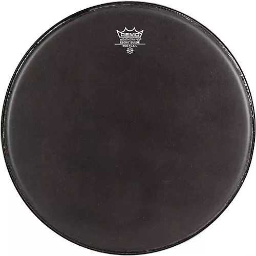 Remo Black Suede Emperor Tenor Drumhead with Crimplock Black Suede 14 - musicians--Friend
