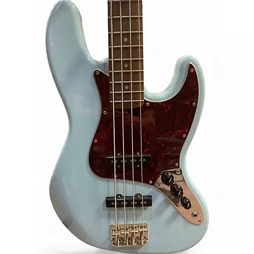 Used Squier Classic Vibe 1960S Jazz Bass Daphne Blue Electric Bass Guitar Daphne Blue - musicians--Friend