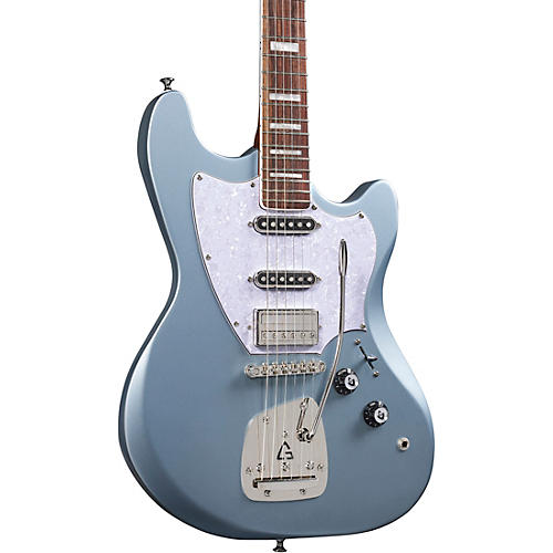 Guild Surfliner Deluxe Solidbody Electric Guitar With Guild Floating Vibrato Tailpiece Glacier Blue Metallic - musicians--Friend