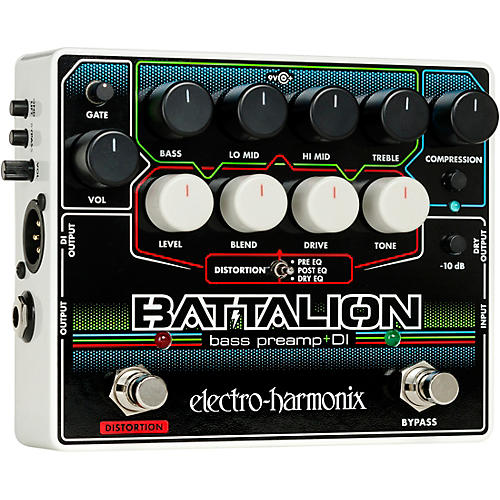 Electro-Harmonix Battalion Bass Preamp and DI Pedal - musicians--Friend