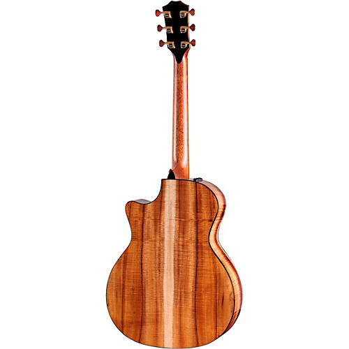 Taylor Custom All Figured AA Grade Hawaiian Koa Grand Auditorium Acoustic-Electric Guitar Natural - musicians--Friend