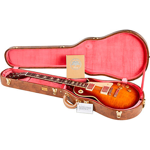 Gibson Custom Murphy Lab 1959 Les Paul Standard Reissue Ultra Light Aged Electric Guitar Sunrise Tea Burst - musicians--Friend