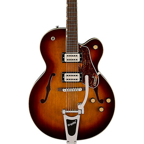 Gretsch Guitars G2420T Streamliner Hollow Body With Bigsby Electric Guitar Robusto Burst - musicians--Friend