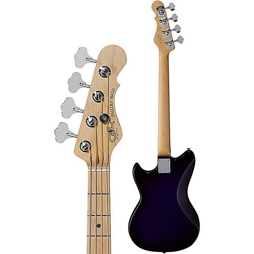 G&L Fullerton Deluxe Fallout Shortscale With Maple Fretboard Electric Bass Purple Burst - musicians--Friend
