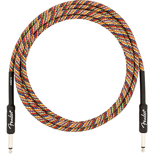 Fender Festival Straight to Straight Instrument Cable 10 ft. Rainbow - musicians--Friend