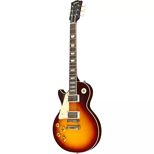 Gibson Custom 1958 Les Paul Standard Reissue VOS Left-Handed Electric Guitar Washed Cherry Sunburst - musicians--Friend