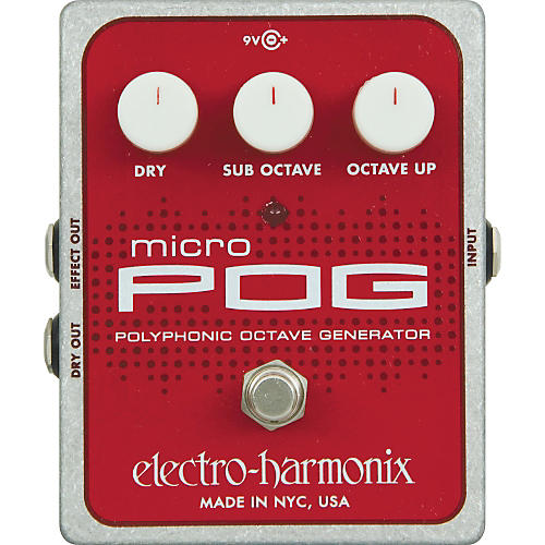Electro-Harmonix XO Micro POG Polyphonic Octave Generator Guitar Effects Pedal - musicians--Friend
