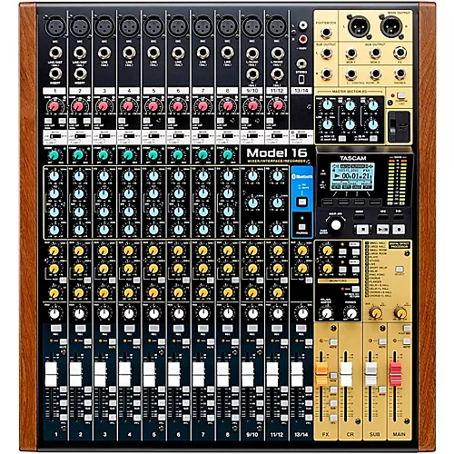 TASCAM Model 16 16-Channel Multitrack Recorder With Analog Mixer & USB Interface - musicians--Friend