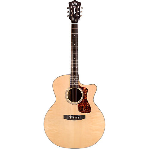 Guild F-150CE Westerly Collection Jumbo Acoustic-Electric Guitar Natural - musicians--Friend