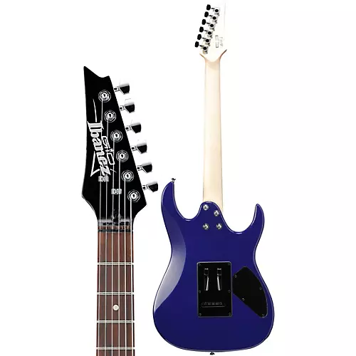 Ibanez GRX70QAL Left-Handed Electric Guitar Transparent Blue Burst - musicians--Friend