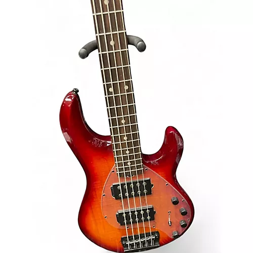 Used Sterling by Music Man STINGRAY 5 RAY35 HH BLOOD ORANGE BURST Electric Bass Guitar BLOOD ORANGE BURST - musicians--Friend