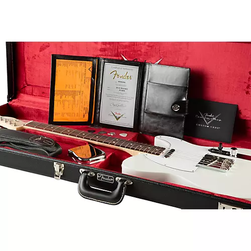 Fender Custom Shop 1963 Telecaster NOS Rosewood Fingerboard Time Machine Limited-Edition Electric Guitar Olympic White - musicians--Friend