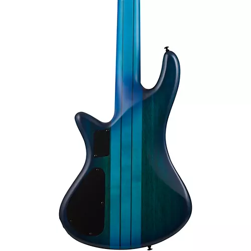 Schecter Guitar Research Stiletto Studio-5 5-String Electric Bass Guitar Ocean Blue Burst - musicians--Friend