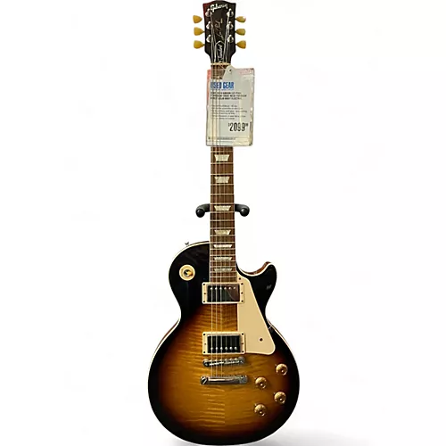 Used 2019 Gibson Les Paul Standard 1950S Neck Tobacco Burst Solid Body Electric Guitar Tobacco Burst - musicians--Friend