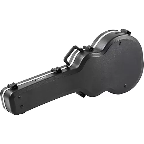SKB SKB-20 Deluxe Jumbo Acoustic/Archtop Electric Guitar Case Black - musicians--Friend
