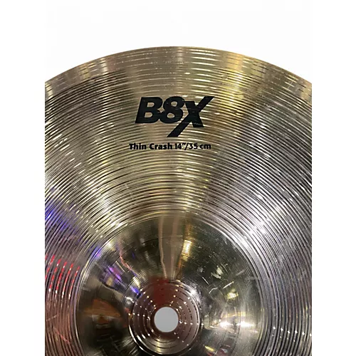 Used SABIAN 14in B8X THIN CRASH 14 INCH Cymbal 33 - musicians--Friend