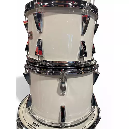 Used 1980 Yamaha 6 Piece Power Recording Shell Pack White Drum Kit White - musicians--Friend