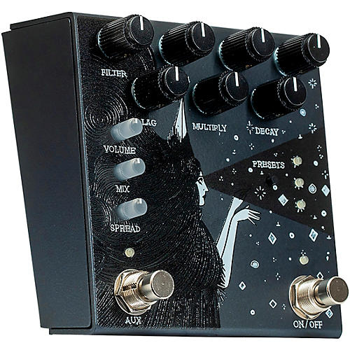 Old Blood Noise Endeavors Dark Star Stereo Soundscape Reverb Effects Pedal Pink - musicians--Friend