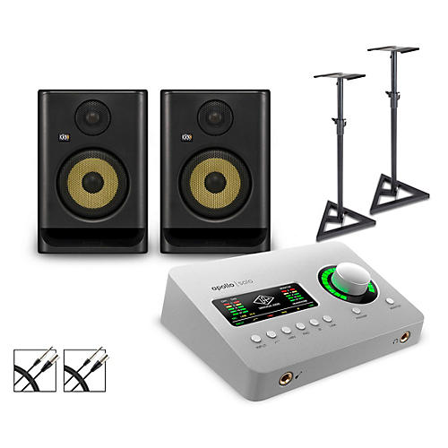 Universal Audio Apollo Solo USB with KRK ROKIT G5 Studio Monitor Pair (Stands & Cables Included) ROKIT 5 - musicians--Friend