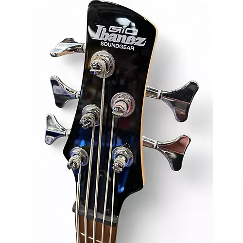 Used Ibanez GSR105EX 5 String Black Electric Bass Guitar Black - musicians--Friend