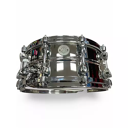 Used TAMA 6X14 Starphonic Snare Metallic Silver Drum Metallic Silver 13 - musicians--Friend