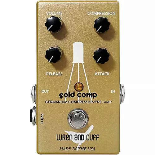 Wren And Cuff Gold Comp Germanium Compressor/Pre-Amp Effects Pedal - musicians--Friend