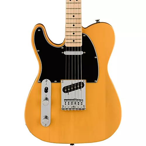 Squier Affinity Series Telecaster Maple Fingerboard Left-Handed Electric Guitar Butterscotch Blonde - musicians--Friend