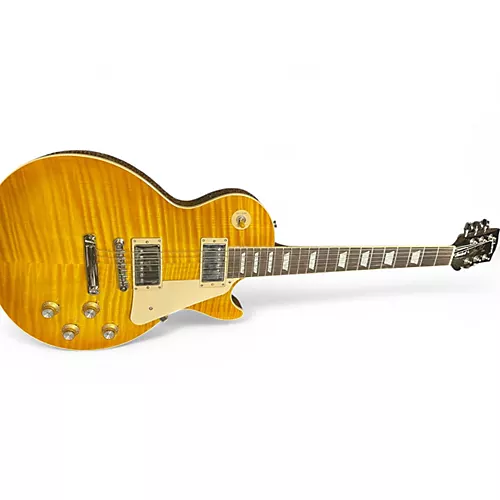 Used Gibson LES PAUL '60S AAA FLAME TOP HONEY LEMON BURST Solid Body Electric Guitar HONEY LEMON BURST - musicians--Friend