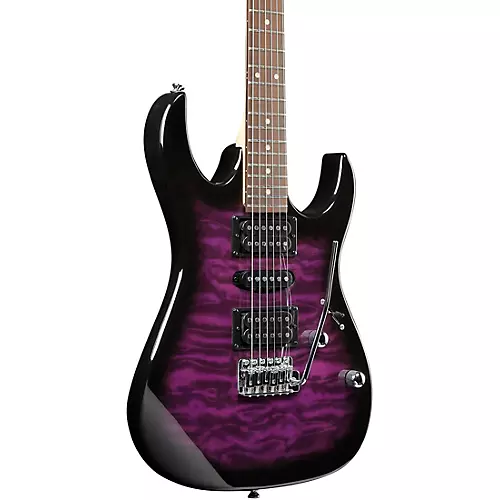 Ibanez GRX70QA Electric Guitar Transparent Blue Burst - musicians--Friend
