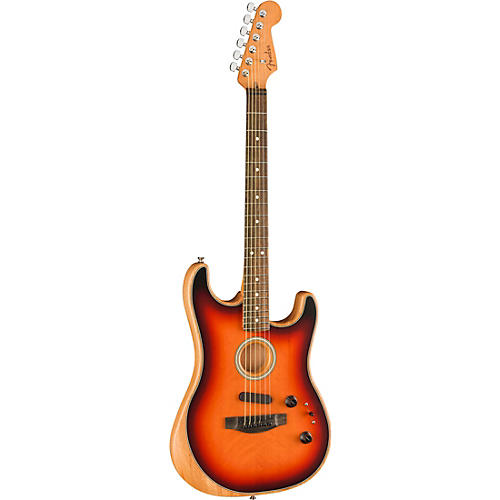 Fender American Acoustasonic Stratocaster Acoustic-Electric Guitar Natural - musicians--Friend