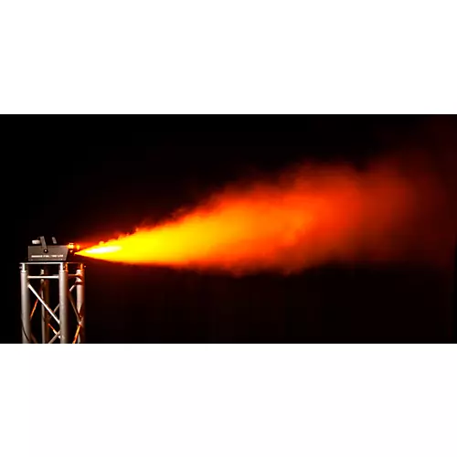 Eliminator Lighting Amber Fog 700 A 700 Watt Fog Machine With Amber LED's To Illumitae The Fog - musicians--Friend