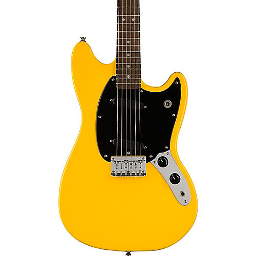 Squier Sonic Mustang Laurel Fingerboard Electric Guitar Graffiti Yellow - musicians--Friend