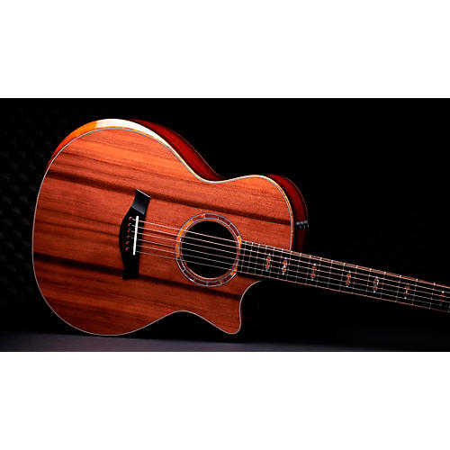 Taylor Custom Sinker Redwood-Cocobolo Grand Auditorium Acoustic-Electric Guitar Natural - musicians--Friend