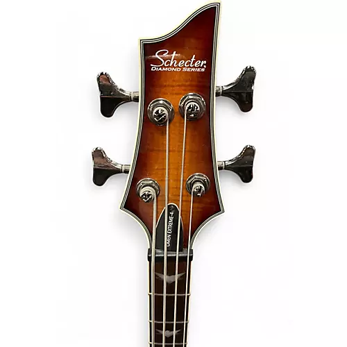Used Schecter Guitar Research Omen Extreme 4 String DARKWOOD  Electric Bass Guitar DARKWOOD - musicians--Friend