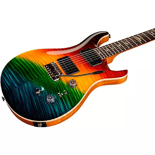 PRS Private Stock Custom 24-08 With Curly Maple Top Figured Mahogany Back and Neck, Brazilian Rosewood Fretboard, Pattern Regular Neck Shape Electric Guitar Darkside Cross Fade - musicians--Friend